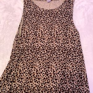 Cheetah print tank top